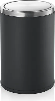 Produktbild von Abfalleimer 9 L schwarz pulverbeschichtet Metall