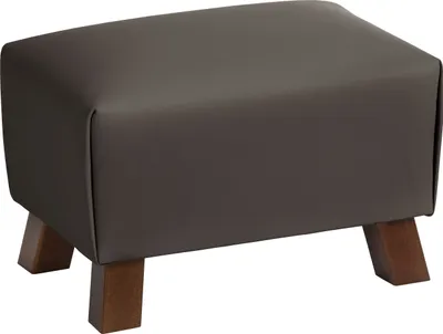Produktbild von Max Winzer Hocker Footstool - pigmentiertes Nappaleder braun - Maße: 40 x 28 x 28 cm