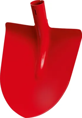 Produktbild von Frankfurter Schaufel Gr. 5 mit Aufbug, rot lackiert ohne Stiel 30 x 27 cm Stall