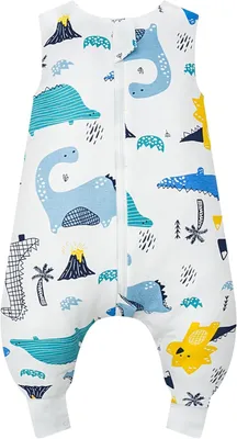 Produktbild von Babyschlafsack - 1 TOG - Mit Füßen - Ultraweich und bequem - 100% Baumwolle - Ideal für den Schlaf des Babys