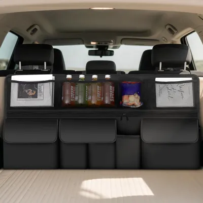 Productafbeelding van Auto-organizer voor de kofferbak, met 9 vakken, 105 x 51 cm, zwart