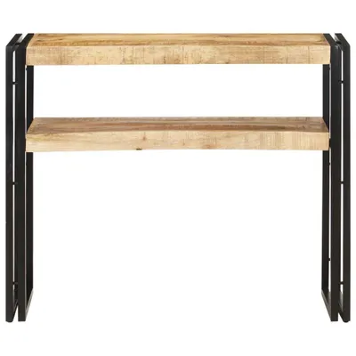 Image de vidaXL Table console 90x30x75 cm Bois de manguier rugueux