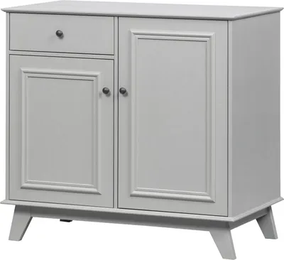 Produktbild von Woood Lily Kommode Sideboard Schrank Aus Kiefer, Grau