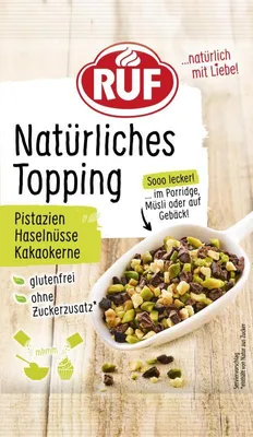 Produktbild von RUF Natürliches Topping Pistazien Haselnüsse Kakaokerne
