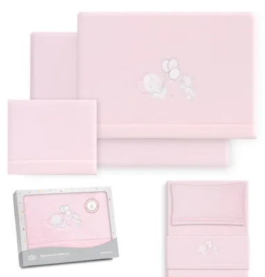 Produktbild von Baby-Bettwäsche-Set, 50 x 80 cm, in Korallfarbe