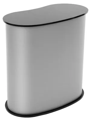 Produktbild von Messetheke - Tragbarer Promotion Counter - Faltbar mit Rückwand, 40x90x90 cm, Belastbar bis 50 kg, Schwarz