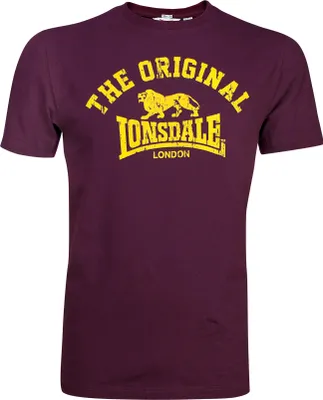 Image de T-shirt homme coupe normale ORIGINAL Vintage Oxblood L Lonsdale