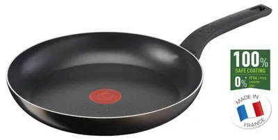 Produktbild von Tefal Extra Cook & Clean B55406, Oval, Allzweckpfanne, Schwarz, Titan, Aluminium, Thermo-Punkt