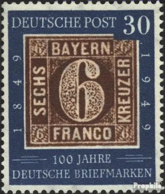 Produktbild von Briefmarken BRD (BR.Deutschland) 1949 Mi 115 postfrisch 100 Jahre dt. Briefmarken