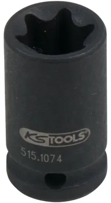 Obrázok produktu pre KS TOOLS 1/4" Torx E-nástrčná hlavica krátka E12 - 515.1074