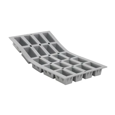 Immagine prodotto di STAMPO PER BISCOTTI Silicone per 20 biscotti Barretta di cioccolato teglia da forno DE BUYER ideale