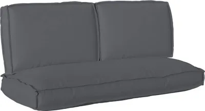 Image de Ensemble de coussins vidaXL, tissu Oxford, anthracite, 120 x 50 x 52 cm