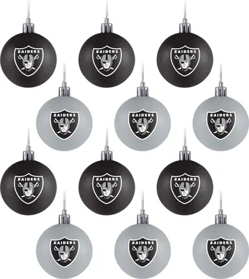Produktbild von Las Vegas Raiders 12er Set XMAS NFL Weihnachtskugeln