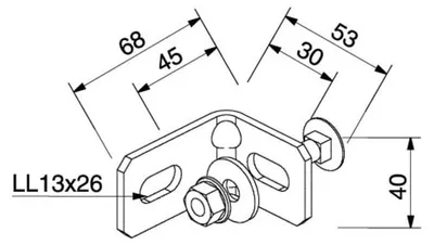 Produktbild von niedax Ankerwinkel 16J3-D 20 Stk
