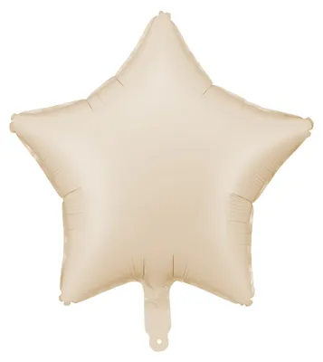 Zdjęcie produktu dla Balon foliowy Gwiazdka, jasny beż, 48 cm