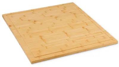 Productafbeelding van Bamboe snijplank, 56 x 50 cm – groot keukenwerkblad, geschikt als afdekplaat voor standaard kookplaten – stevige uitbreiding van het werkblad, hygiënisch en mesvriendelijk