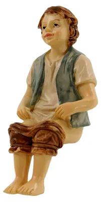 Produktbild von Krippenfigur KLOSITZER – Handbemalte Figur im Maßstab 7 cm für Weihnachtskrippen und Krippenlandschaften, geeignet für Toilettenhäuschen