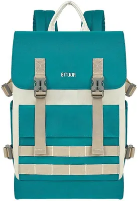 Produktbild von Laptop-Rucksack mit 15,6" Laptopfach, Wasserabweisender Tagesrucksack, Casual Backpack für Schule, Arbeit und Reise