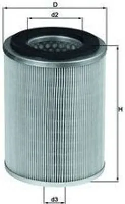 Produktbild von Luftfilter MAHLE LX 830 für NISSAN TERRANO II (R20) Filtereinsatz