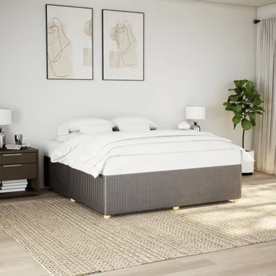 Zdjęcie produktu dla Maison Exclusive – rama łóżka bez materaca Taupe 180 x 200 cm Tkanina