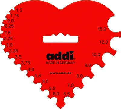 Produktbild von addi Häkel- und Stricknadelmaß für Nadeln von 1,5 - 15,0 mm   