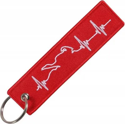 Immagine prodotto di LIFELINE Portachiavi per moto ROSSO - Portachiavi | Regalo originale