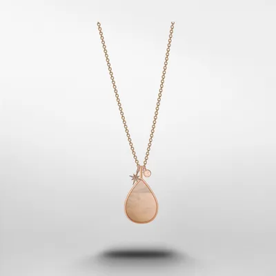 Produktbild von Fossil Damen Halskette Kette Salted Caramel Anhänger Perlmutt braun JF03814791