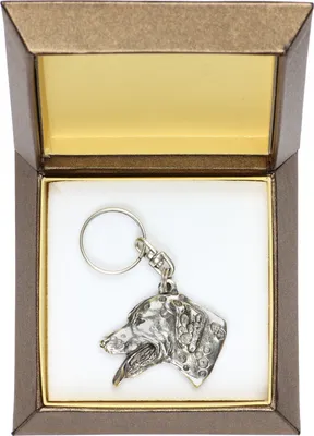 Obrázok produktu pre Dalmatín - Postriebrený prívesok so psom v ozdobnej krabičke, dekorácia na kabelku, prívesok na batoh od značky Art-Dog