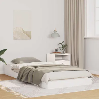 Produktbild von Maison Exclusive - Bettrahmen Weiß 90 x 190 cm Massives Kiefernholz