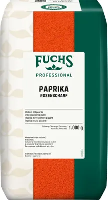 Zdjęcie produktu dla Fuchs Professional papryka różana owocowa ostra mielona 1000g