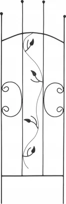 Immagine prodotto di Traliccio da giardino in acciaio 150 cm per rose Arbusti rampicanti Peonie Fiori NERO