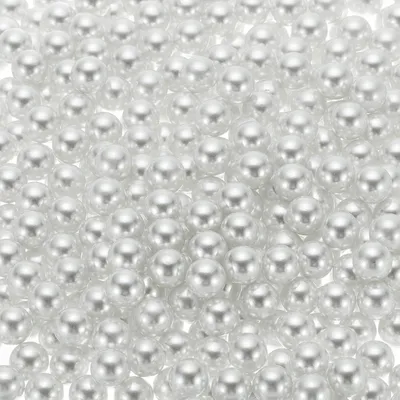Image de Perles en plastique rondes, 10 mm, 500 pièces, sans trou, pour la décoration