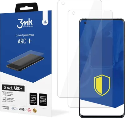 Produktbild von 3mk Display Schutzfolie ARC+ für Vivo X50 Pro 5G  0,17mm Self-Heal (2 Stück)