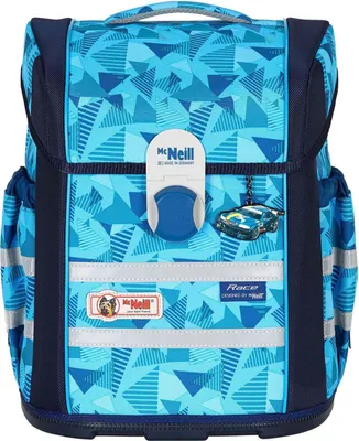 Produktbild von McNeill Schulranzen Ergo Mac Set 4-teilig Race blau mehrfarbig