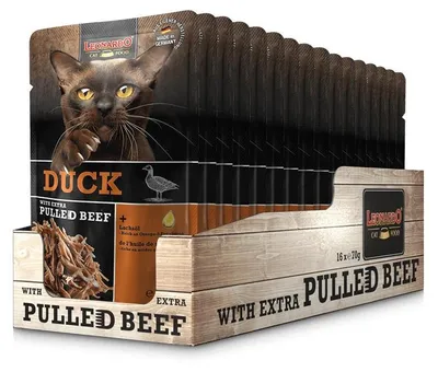Produktbild von Leonardo Duck + extra pulled Beef 16x 70g