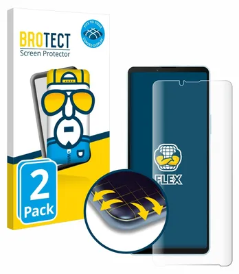 Produktbild von 2x BROTECT Fullscreen Schutzfolie für Sony Xperia 10 VI Displayschutz Folie Fullcover Klar Transparent