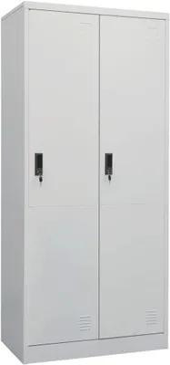Produktbild von Kleiderschrank Hellgrau 80x50x180 cm Stahl