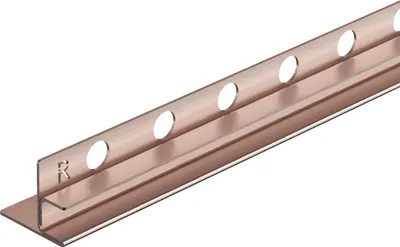 Produktbild von Balneo | Gefälleprofil für Glas | FLOOR STRIPS | Edelstahl AISI 304 | Rechts 120 cm | kupfer