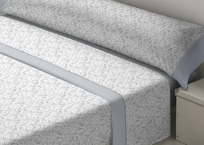 Produktbild von Set d'or tila grau Bettlaken d'or 135 Flanell