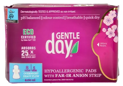 Productafbeelding van Gentle Day Maandverband nacht (8 stuks)