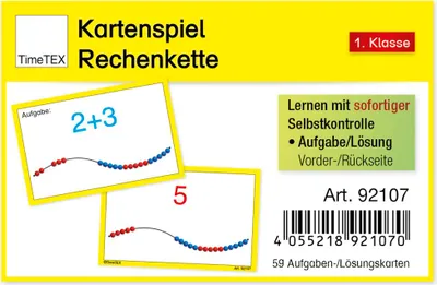 Produktbild von TimeTEX Kartenspiel "Rechenkette", 60-tlg.