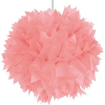 Zdjęcie produktu dla Dekoracja wisząca pompon dynia 30 cm różowy