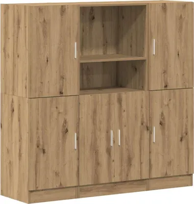 Obrázok produktu pre vidaXL 3-dielna súprava kuchynských skriniek Artisan dub materiál na báze dreva
