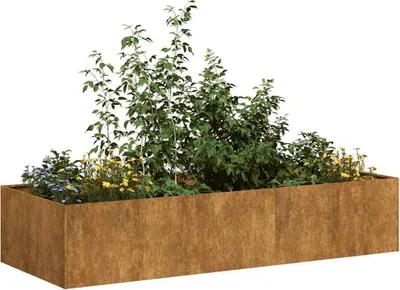 Obrázok produktu pre vidaXL Kvetináč Rusty 200x80x40 cm Oceľ odolná voči poveternostným vplyvom