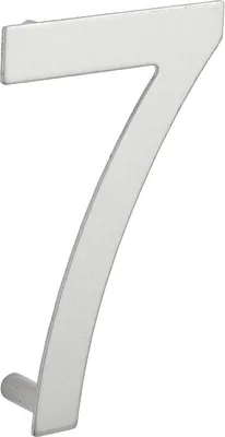 Image de Chiffre 7 à visser, inox, H.100mm - THIRARD