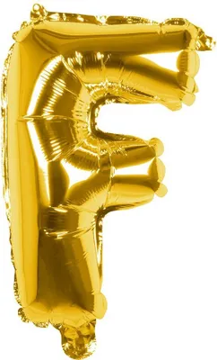 Produktbild von Folienballon F gold 36 cm