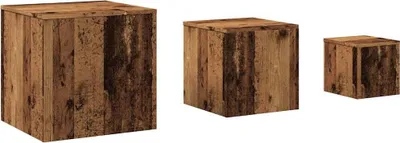 Immagine prodotto di Tavolini 3 pezzi. Materiale a base di legno di recupero