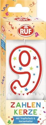 Produktbild von RUF Zahlenkerze 9