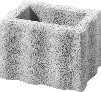 Produktbild von Kann Pflanzstein Wellino 30 x 20 x 20 cm grau