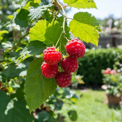 Productafbeelding van Framboos Willamette - 2 planten - Winterhard en meerjarig - Echte planten uit Nederland - geen zaden, geen bollen, niet kunstmatig